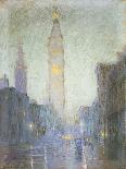 Madison Avenue at Twilight, c.1911-Lowell Birge Harrison-Framed Giclee Print