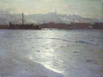 Madison Avenue at Twilight-Lowell Birge Harrison-Framed Giclee Print