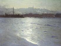 Madison Avenue at Twilight, c.1911-Lowell Birge Harrison-Framed Stretched Canvas