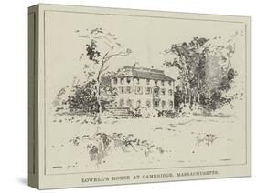 Lowell's House at Cambridge, Massachusetts-Herbert Railton-Stretched Canvas
