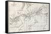 Lower Amazon Basin Old Map. Created By Erhard, Published On Le Tour Du Monde, Paris, 1867-marzolino-Framed Stretched Canvas