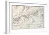 Lower Amazon Basin Old Map. Created By Erhard, Published On Le Tour Du Monde, Paris, 1867-marzolino-Framed Art Print