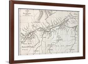 Lower Amazon Basin Old Map. Created By Erhard, Published On Le Tour Du Monde, Paris, 1867-marzolino-Framed Premium Giclee Print