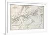 Lower Amazon Basin Old Map. Created By Erhard, Published On Le Tour Du Monde, Paris, 1867-marzolino-Framed Art Print