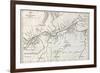 Lower Amazon Basin Old Map. Created By Erhard, Published On Le Tour Du Monde, Paris, 1867-marzolino-Framed Art Print