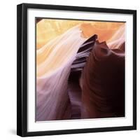 Lower Antelope, a Slot Canyon, Arizona, United States of America (U.S.A.), North America-Tony Gervis-Framed Photographic Print