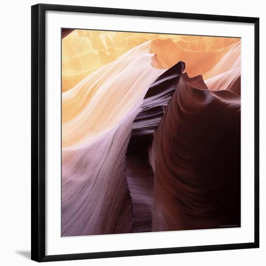 Lower Antelope, a Slot Canyon, Arizona, United States of America (U.S.A.), North America-Tony Gervis-Framed Photographic Print