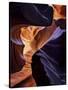 Lower Antelope Canyon Shows a Rainbow of Colors When Light Bounces Off the Sandstone-Miles Morgan-Stretched Canvas