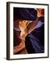 Lower Antelope Canyon Shows a Rainbow of Colors When Light Bounces Off the Sandstone-Miles Morgan-Framed Photographic Print