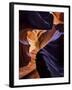 Lower Antelope Canyon Shows a Rainbow of Colors When Light Bounces Off the Sandstone-Miles Morgan-Framed Photographic Print