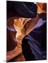 Lower Antelope Canyon Shows a Rainbow of Colors When Light Bounces Off the Sandstone-Miles Morgan-Mounted Photographic Print