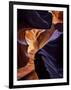 Lower Antelope Canyon Shows a Rainbow of Colors When Light Bounces Off the Sandstone-Miles Morgan-Framed Photographic Print