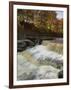 Lower Aysgarth Falls and Autumn Colours Near Hawes, Yorkshire Dales National Park, Yorkshire-Neale Clarke-Framed Photographic Print