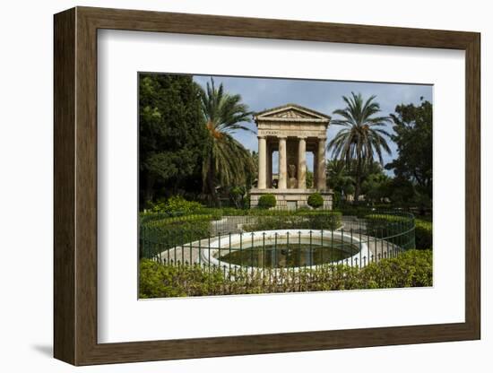 Lower Barrakka Gardens and the Alexander Ball Memorial, UNESCO World Heritage Site, Valetta, Malta-Michael Runkel-Framed Photographic Print