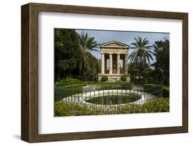 Lower Barrakka Gardens and the Alexander Ball Memorial, UNESCO World Heritage Site, Valetta, Malta-Michael Runkel-Framed Photographic Print