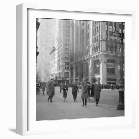 Lower Broadway, New York City, USA, 20th Century-J Dearden Holmes-Framed Photographic Print