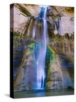 Lower Calf Creek Falls in Grand Staircase-Escalante Nat. Monument, Ut-Howie Garber-Stretched Canvas