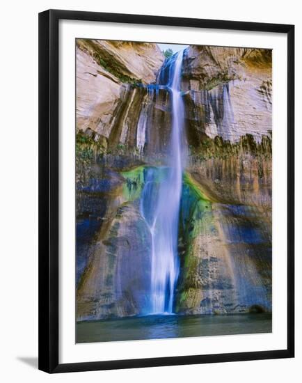 Lower Calf Creek Falls in Grand Staircase-Escalante Nat. Monument, Ut-Howie Garber-Framed Premium Photographic Print