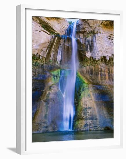 Lower Calf Creek Falls in Grand Staircase-Escalante Nat. Monument, Ut-Howie Garber-Framed Premium Photographic Print