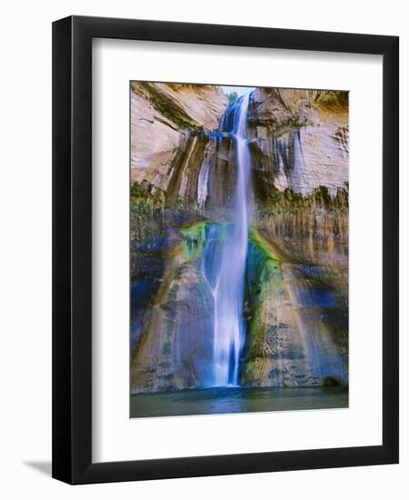 Lower Calf Creek Falls in Grand Staircase-Escalante Nat. Monument, Ut-Howie Garber-Framed Premium Photographic Print