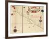 Lower California and West Coast of Mexico, Hydrographic Atlas of 1571 by Fernan Vaz Dourado-null-Framed Giclee Print