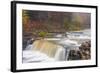 Lower Cataract Falls on Mill Creek in Autumn at Lieber Sra, Indiana-Chuck Haney-Framed Photographic Print