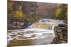 Lower Cataract Falls on Mill Creek in Autumn at Lieber Sra, Indiana-Chuck Haney-Mounted Photographic Print