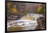 Lower Cataract Falls on Mill Creek in Autumn at Lieber Sra, Indiana-Chuck Haney-Framed Photographic Print