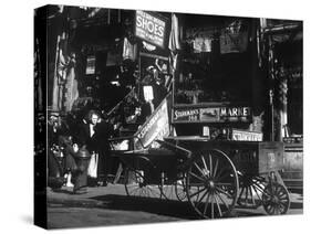 Lower East Side Jewish District in Nyc C. 1890 : Hester Street-null-Stretched Canvas