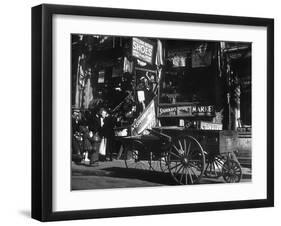 Lower East Side Jewish District in Nyc C. 1890 : Hester Street-null-Framed Photo