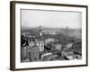 Lower East Side Neighborhood and Brooklyn Bridge-J.S. Johnston-Framed Photographic Print