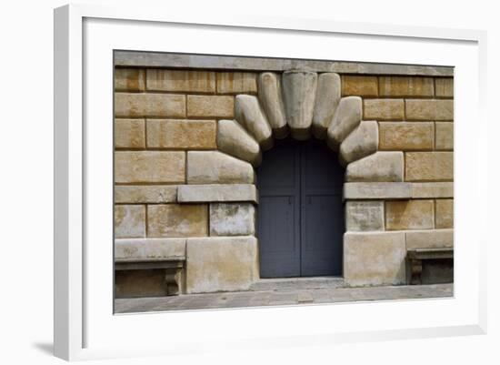 Lower Entrance of Villa Dei Vescovi, Luvigliano Di Torreglia, Veneto, Italy, 16th Century-null-Framed Giclee Print