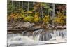 Lower Falls and autumn colors, Swift River, Lower Falls Recreation Site, Kancamagus, New Hampshire-Adam Jones-Mounted Photographic Print