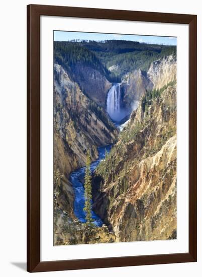 Lower Falls and the Grand Canyon of the Yellowstone, Yellowstone National Park, Wyoming, Usa-Eleanor Scriven-Framed Photographic Print