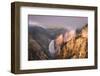 Lower Falls at sunrise from Artist Point, Yellowstone National Park.-Adam Jones-Framed Photographic Print