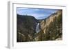 Lower Falls from Red Rock Point, Yellowstone Nat'l Pk, UNESCO Site, Wyoming, USA-Peter Barritt-Framed Photographic Print