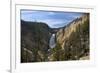 Lower Falls from Red Rock Point, Yellowstone Nat'l Pk, UNESCO Site, Wyoming, USA-Peter Barritt-Framed Photographic Print