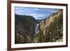 Lower Falls from Red Rock Point, Yellowstone Nat'l Pk, UNESCO Site, Wyoming, USA-Peter Barritt-Framed Photographic Print