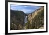 Lower Falls from Red Rock Point, Yellowstone Nat'l Pk, UNESCO Site, Wyoming, USA-Peter Barritt-Framed Photographic Print