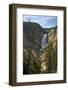 Lower Falls from Red Rock Point, Yellowstone Nat'l Pk, UNESCO Site, Wyoming, USA-Peter Barritt-Framed Photographic Print