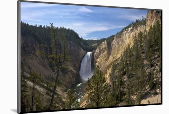 Lower Falls from Red Rock Point, Yellowstone Nat'l Pk, UNESCO Site, Wyoming, USA-Peter Barritt-Mounted Photographic Print