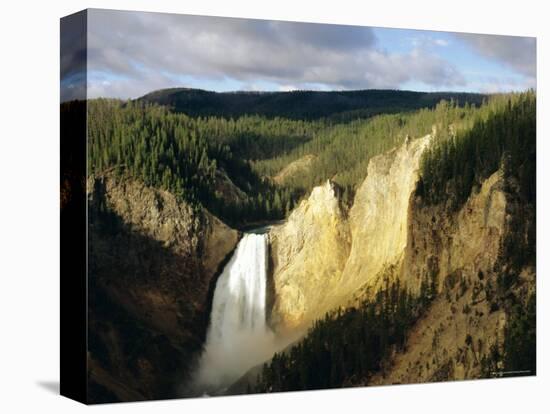 Lower Falls, Grand Canyon, Yellowstone National Park, Wyoming, USA-Jean Brooks-Stretched Canvas