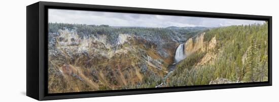 Lower Falls in fall, Yellowstone National Park, Wyoming-Richard & Susan Day-Framed Stretched Canvas