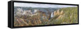 Lower Falls in fall, Yellowstone National Park, Wyoming-Richard & Susan Day-Framed Stretched Canvas