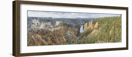 Lower Falls in fall, Yellowstone National Park, Wyoming-Richard & Susan Day-Framed Photographic Print