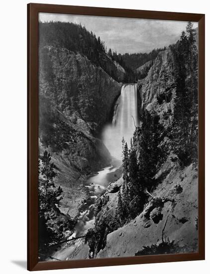 Lower Falls in the Grand Canyon of the Yellowstone-null-Framed Photographic Print