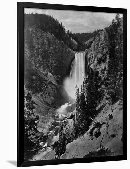 Lower Falls in the Grand Canyon of the Yellowstone-null-Framed Photographic Print