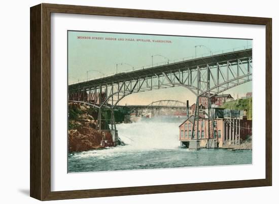 Lower Falls, Spokane, Washington-null-Framed Art Print