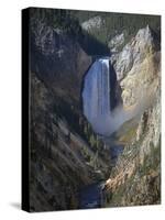 Lower Falls Yellowstone-J.D. Mcfarlan-Stretched Canvas