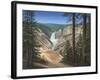 Lower Falls - Yellowstone-Robert Wavra-Framed Giclee Print